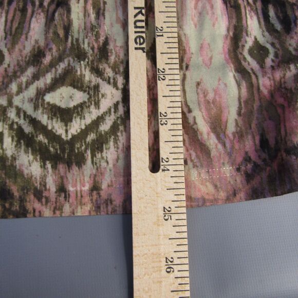 Chico's Boho Print Top Women's Size 2 V-Neck Shirt USA Made Large 12 L‎ Nature - Picture 8 of 8